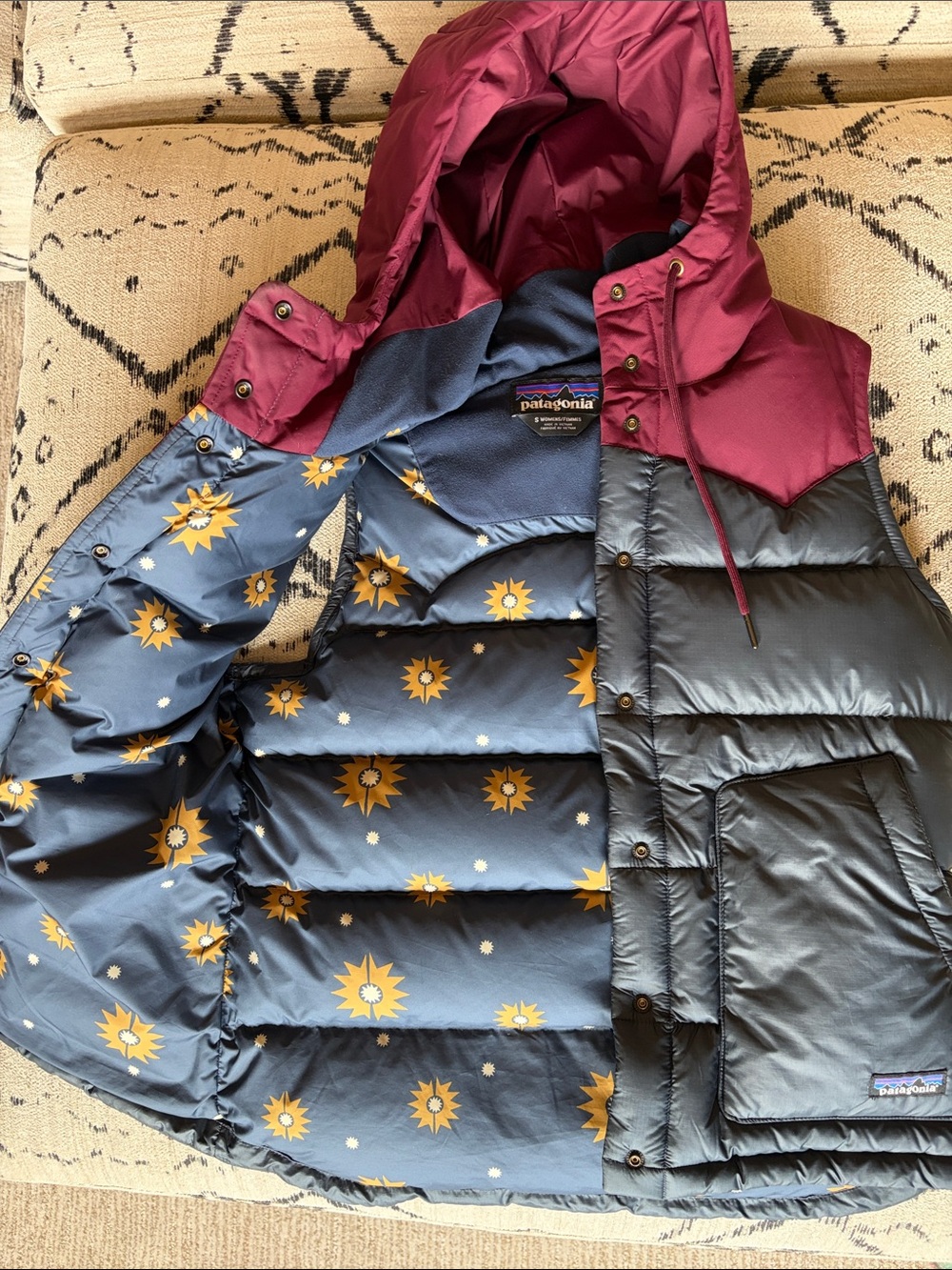 Patagonia women's down puffer Bivy vest, size small